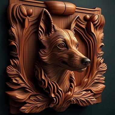 3D model Wood Raccoon Hound dog (STL)